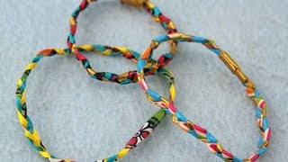 How to Make Braided Duct Tape Friendship Bracelets  Sophies World [upl. by Alben]