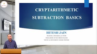 CRYPTARITHMETIC SUBTRACTION BASICS cryptarithmetic [upl. by Agnes571]