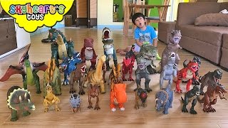 DINOSAUR TOYS Shopping in Toys R Us  Mighty Megasaur Jurassic World Animal Planet Dinosaurs [upl. by Yemirej]