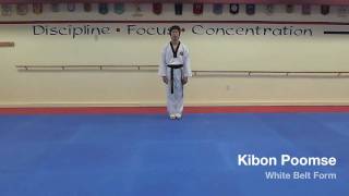 Kibon Poomse  White Belt Form [upl. by Yrro]