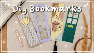 4 Easy Diy Bookmarks  Aesthetic Handmade Bookmark Ideas [upl. by Nelan]