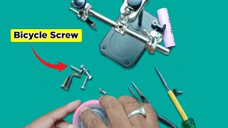 🔥 How to Fix Loose Helping Hand for PCB Soldering Stand  Using Bicycle Screw 💯 [upl. by Lirva]