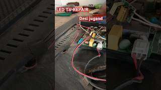 🤓LED💡bulb se LED TV repairdesijugaad2 minut mein TV repairytshorts ytshort youtubeshorts viral [upl. by Alihet]