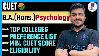 DU BA Hons Psychology  Eligibility Preference List Top Colleges CUET Score du cuet2024 [upl. by Akerehs]