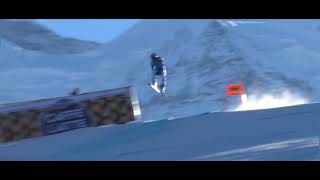 Alexis Pinturault crashes at Lauberhorn 2324 [upl. by Enirehs]