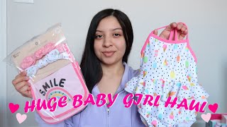 Huge Baby Girl Haul  Walmart Carters Target Amazon [upl. by Ylrehs]