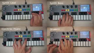 Teensy multifunctional keyboard  synth demo1 [upl. by Atires771]