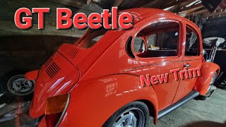 Fitting side moulding trim to my 1972 GT Beetle [upl. by Nirad965]