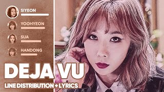 Dreamcatcher  Deja Vu Line Distribution  Lyrics Color Coded PATREON REQUESTED [upl. by Akeit749]