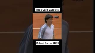 Puro Talento el Mago Coria vs Zabaleta en Roland Garros 2003 [upl. by Eigram312]