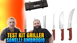 Test Kit Griller Sanelli Ambrogio recensione  Coltelli da cucina professionali  Coltelli cucina [upl. by Emlin]