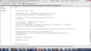 12  Multicast Socket Multicast Sender Receiver Example 52 [upl. by Connor247]