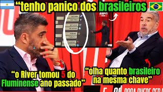 MÃDIA ARGENTINA TÃ PREOCUPADA COM OS TIMES BRASILEIROS NA LIBERTADORES quotTENHO PANICOquot [upl. by Akemyt485]