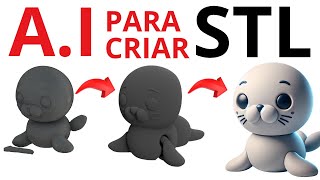 IA gratuita  Modelos 3D AVANÇADOS a partir de imagens  STL Pronto para impressão [upl. by Yellas663]