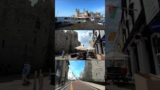 WALES Caernarfon  see long videos on my channel caernarfon wales townwalk [upl. by Laerol33]