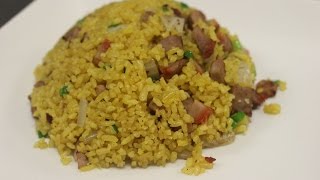 How to Make Yellow Fried Rice Pork Fried Rice [upl. by Enayr]