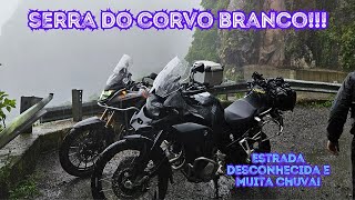 SUBINDO A SERRA DO CORVO BRANCO COM MUITA CHUVA PELO INTERIOR DE LAURO MULLER BMW F850 GS E CB 500X [upl. by Johm562]