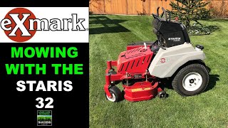 Lawn Mowing with the Exmark Staris 32  When I use it and when and where I wont use it [upl. by Aicele]