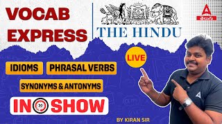 English Vocabulary from The Hindu for All Competitive Exams 23  Vocab Express By Kiran Sir [upl. by Reinertson695]