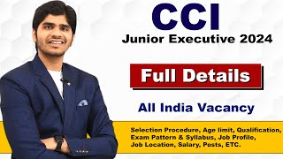 CCI Junior Executive Recruitment 2024  Group C Post  Govt Job [upl. by Olecram]