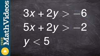 Learn how to determine the feasible region of three linear inequalities ex 16 [upl. by Denney747]