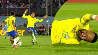 Neymar INJURY vs Uruguay 17102023 HD 1080i [upl. by Daniella]