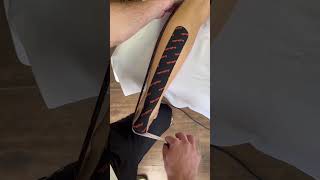 Achilles tendon and calf relief using Spophy kinesio tape [upl. by Aisats]