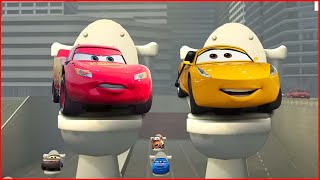 Lightning McQueen x Cruz Ramirez  Skibidi Toilet Meme Song [upl. by Photina]