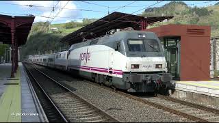 TRAINSPOTTING VOL 5548 Locomotora Renfe Serie 252 UHD 4K [upl. by Denoting]