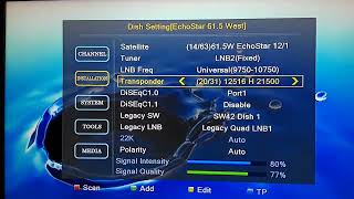 Satelite 615w Lo cazé con un LNB de DISH Latino y un decodificador Jinxbox V30 Ultra HD [upl. by Laurie]