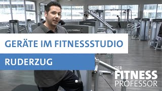 Geräte im Fitnesstudio  Ruderzug [upl. by Roscoe]