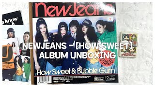 UNBOXING  GIVEAWAY NewJeans  How Sweet ALBUM UNBOXING [upl. by Anselmo]