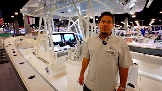 Seavee Boats Launches the 400Z at the Miami Boat Show Full WalkThrough [upl. by Ahseel]