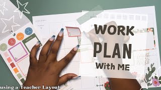 PLAN WITH ME  WORKing my Happy Planner Teacher Layout September 2024 [upl. by Gideon]