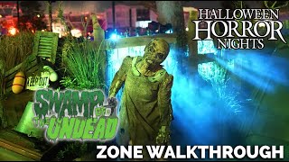 Swamp of the Undead Scare Zone  Halloween Horror Nights 33 at Universal Orlando [upl. by Eenerb216]