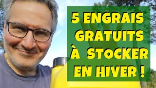 5 engrais bio et gratuits à stocker en hiver  pour les utiliser au printemps prochain [upl. by Ivens]