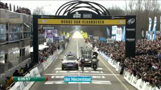 Fabian Cancellara wins Tour of Flanders 2013 [upl. by Llerut333]