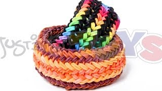 Snake Belly Bracelet  The Hardest and Most Difficult Rainbow Loom Design So far [upl. by Hairakcaz506]