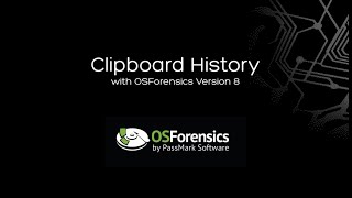 Clipboard Analysis with OSForensics V8 [upl. by Ongun]