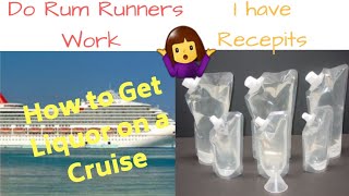 DO RUM RUNNERS WORK 🍹  I HAVE RECEIPTSHow to Get Liquor on a Cruise [upl. by Grose584]