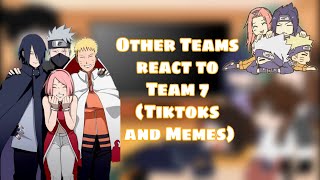 Other Teams react to Team 7 Tiktoks and Memes  ⚠️Read Description⚠️ [upl. by Naasar836]