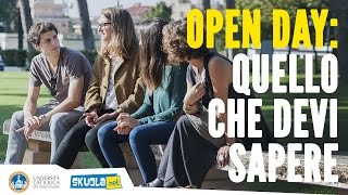 Open day allUniversità Cattolica quello che devi sapere [upl. by Martens]