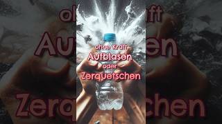 Warum zieht sich die Flasche zusammen  Experimente für Zuhause chemie experiment lehrer schule [upl. by Daisey]