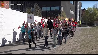 Lunde barneskole 3trinn øver til 17mai  17mai 2022 [upl. by Yekciv]