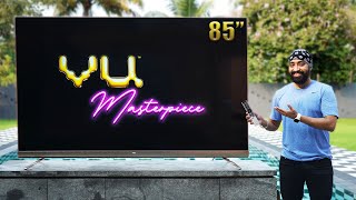 Vu Masterpiece TV  85 inch QLED TV  Hands on and Overview  Upgrade to WINDOWS 10 🔥 [upl. by Ariaec]