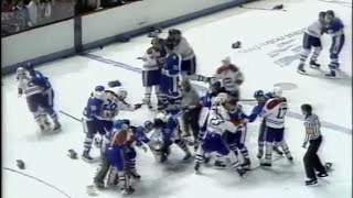 Classic Nordiques  Canadiens 042084  Game 6 Division Finals 1984 Good Friday Massacre [upl. by Amalia959]