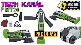 💥 Aku multifunkční oscilační bruska ProCraft PMT20 💤 [upl. by Zorah]