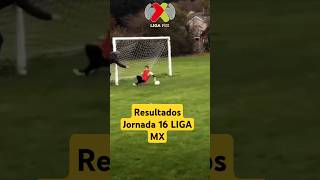 Resultados Jornada 16 LIGA MX futbol ligamx deportes [upl. by Nolham]