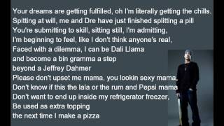 Eminem  Must Be The Ganja lyrics HD [upl. by Maisel]