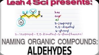 Naming Aldehydes Using IUPAC Nomenclature by Leah4sci [upl. by Llennol]